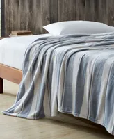 Eddie Bauer Stones Stripe Ultra Soft Plush Blanket