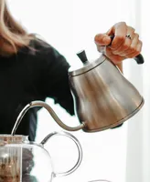 Grosche Marrakesh Stainless Steel Gooseneck Pour Over Dripper Kettle , 34 fl oz Capacity - Silver