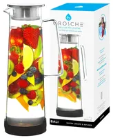 Grosche Bali Water Infuser Pitcher with Stainless Steel Filter Lid, 50 fl oz Capacity