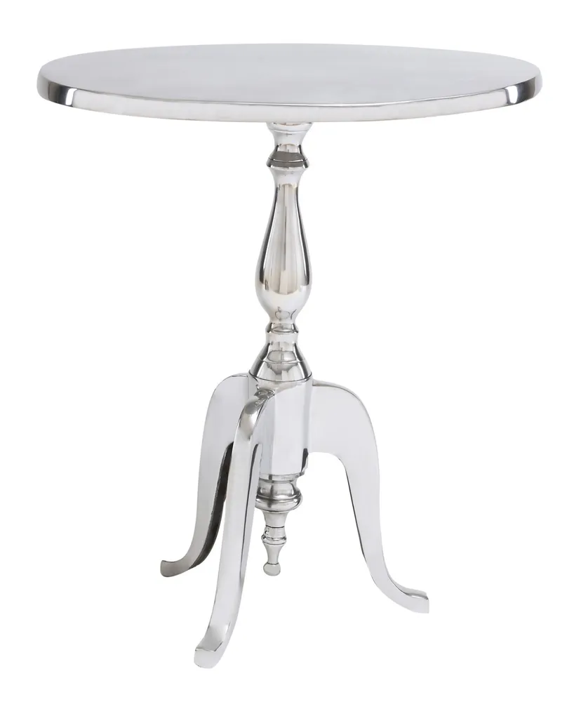 Traditional Accent Table - Silver