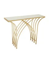 Modern Metal Console Table - Gold