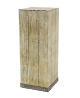Rustic Pedestal Table, Set of 3