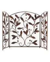 Metal Eclectic Fireplace Screen