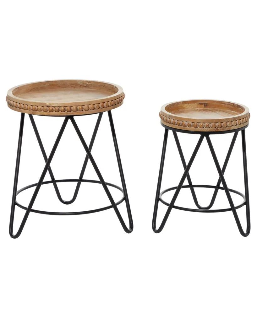 Modern Accent Table, Set of 2