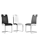 Bono Upholstered Modern Side Chairs, Set of 2