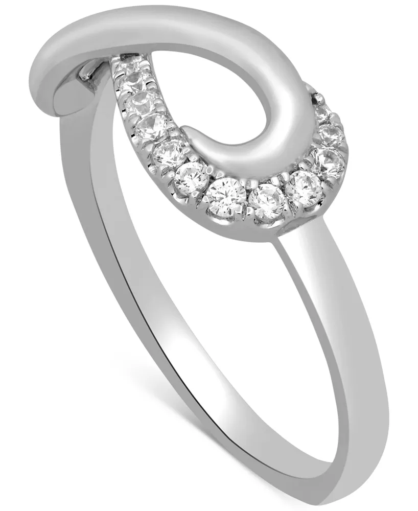 Diamond Infinity Ring (1/5 ct. t.w.) in Sterling Silver