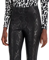 I.n.c. International Concepts Snake-Print Skinny Pants, Created for Macy's