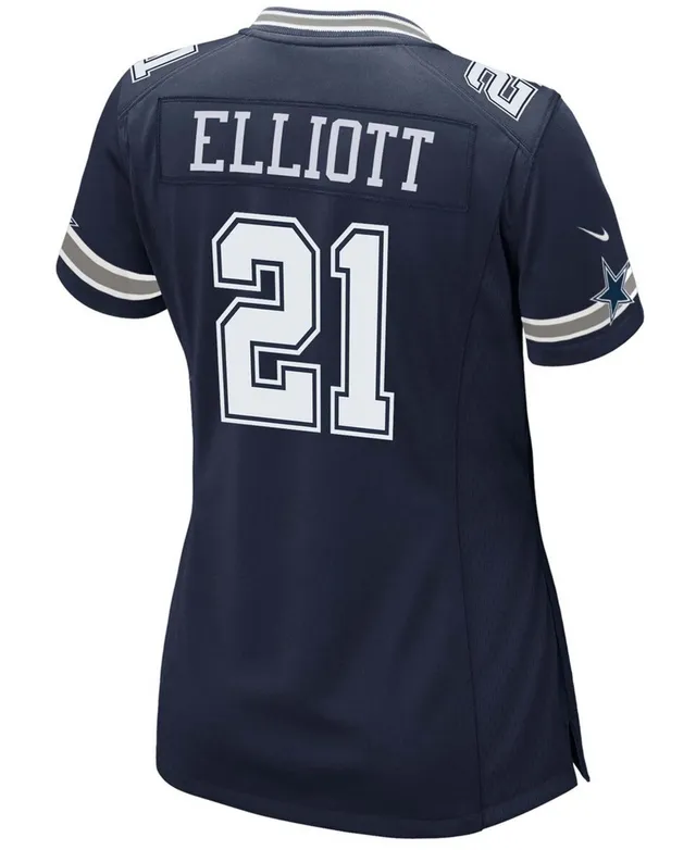 men's dallas cowboys ezekiel elliott nike navy alternate game jersey
