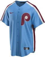 Men's Mike Schmidt Light Blue Philadelphia Phillies Road Cooperstown Collection Replica Player Jersey