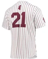 Men's White Mississippi State Bulldogs Replica Baseball Jersey