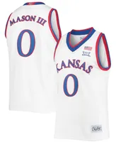 Men's Big and Tall Frank Mason Iii White Kansas Jayhawks Commemorative Classic Basketball Jersey