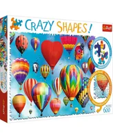 Trefl Crazy Shape Jigsaw Puzzle Colorful Balloons, 600 Pieces