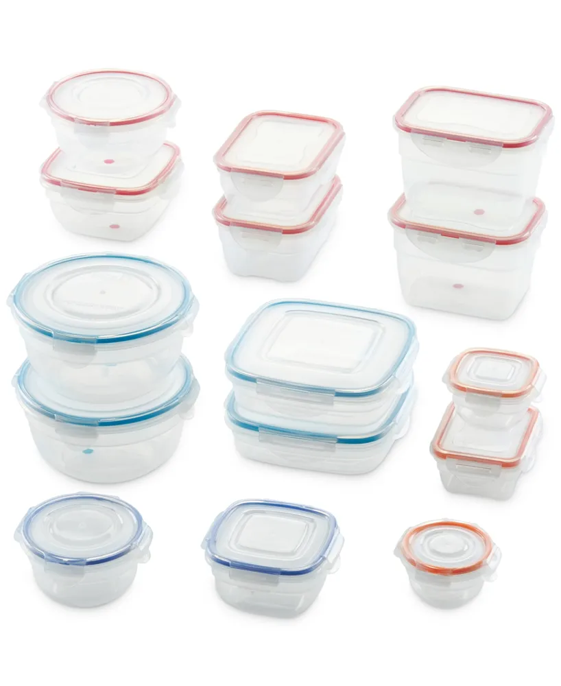 Lock n Lock Easy Essentials 30-Pc. Color Mates Storage Container Set