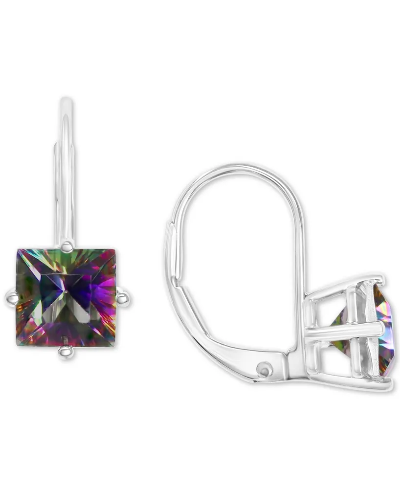 Mystic Topaz Leverback Drop Earrings (2-1/4 ct. t.w.) in 14k White Gold