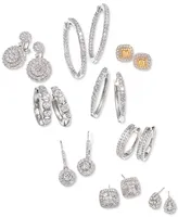 Diamond Dangle Drop Earrings in 14k White Gold (1 ct. t.w.)