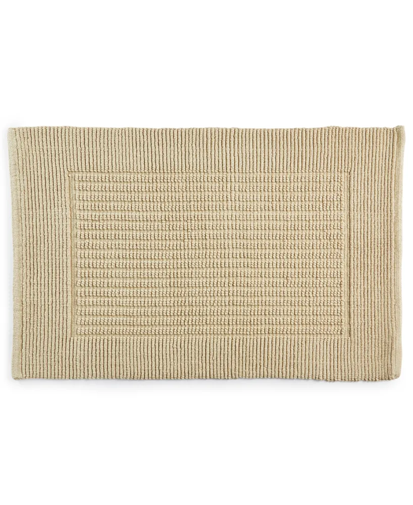 Hotel Collection Striped Woven Bath Rug, 18" x 26", Created for Macy's