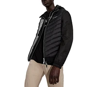 A|X Armani Exchange Men's Packable Zipper Down Puffer