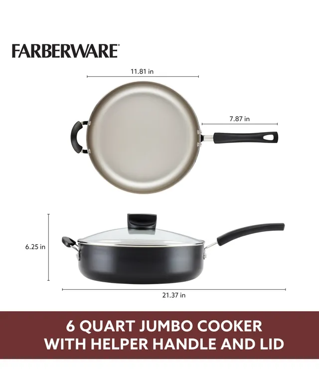 Farberware Aluminum Stovetop Pressure Cooker, 6-Quart