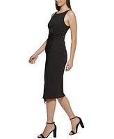 Guess Twist-Front Scuba-Crepe Sheath Dress