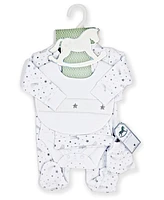 Baby Boys and Girls 5 Piece Stars Layette Gift Set