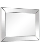Empire Art Direct Solid Wood Frame Covered with Beveled Clear Mirror - 40" x 30"