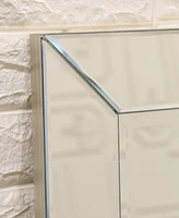 Empire Art Direct Solid Wood Frame Covered with Beveled Clear Mirror Panels