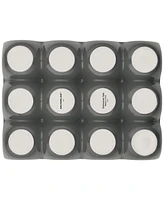 Rachael Ray Solid Glaze Ceramics Egg Tray, 12-Cup