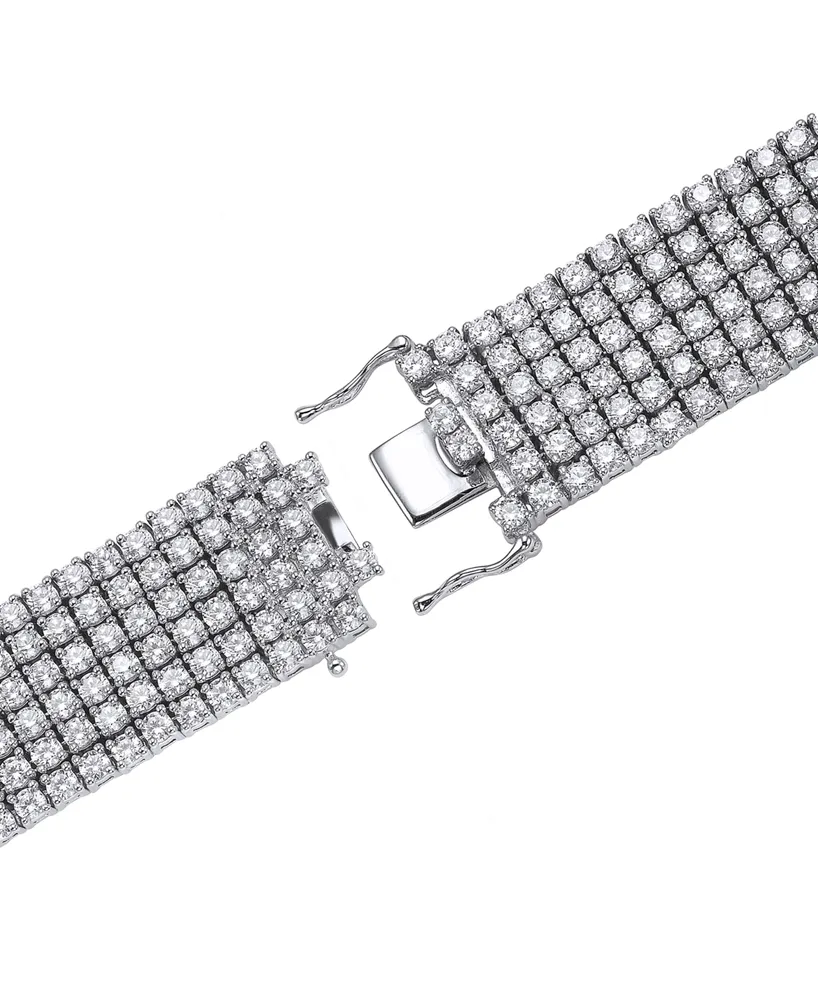 Diamond Multirow Tennis Bracelet (20 ct. t.w.) in 14k White Gold