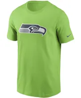 Men's Neon Green Seattle Seahawks Primary Logo T-shirt