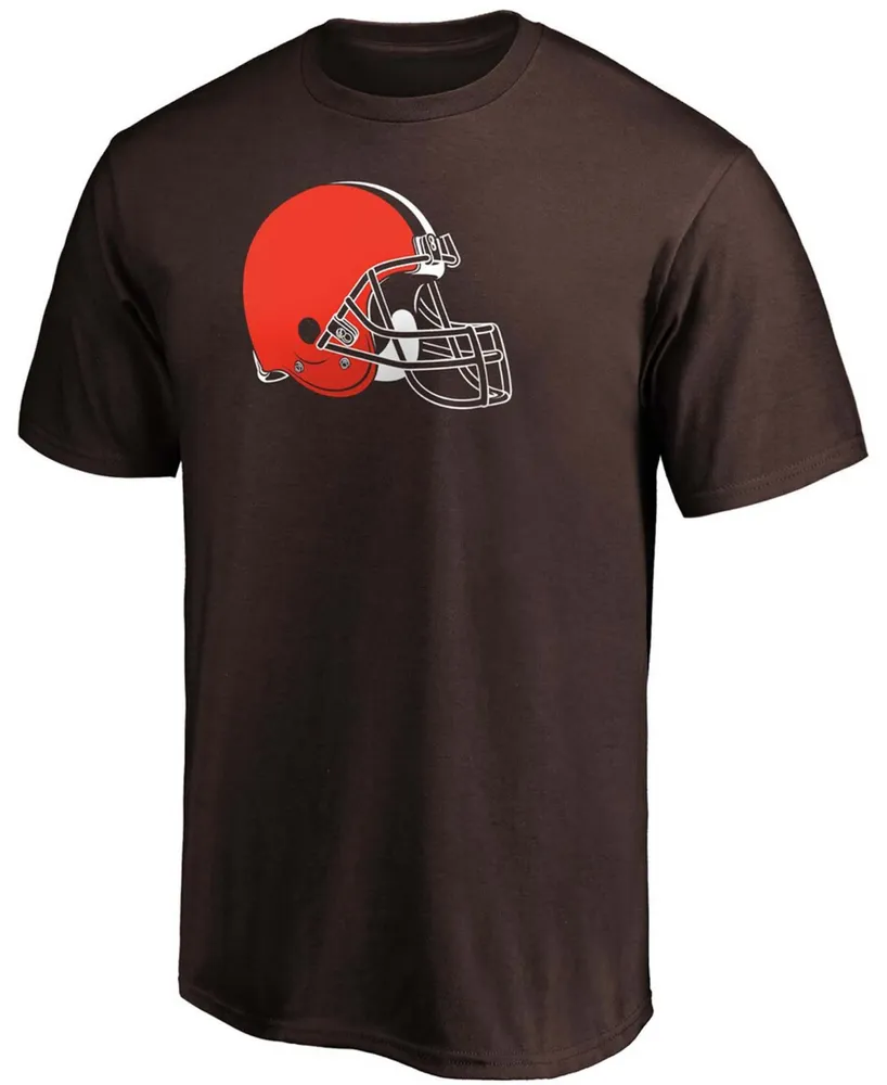 Men's Brown Cleveland Browns Primary Logo Team T-shirt