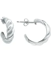 Giani Bernini Twist Half Hoop Earrings, Created for Macy's