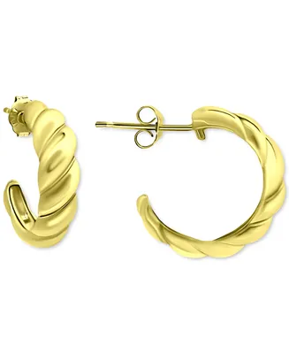 Giani Bernini Twist Half Hoop Earrings, Created for Macy's
