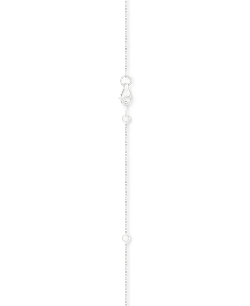 Twinkling Diamond Star Diamond Teardrop Halo 18" Pendant Necklace (3/4 ct. t.w.) in 10k White Gold