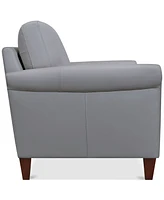 Closeout! Kared 60" Roll Arm Leather Loveseat, Created for Macy's