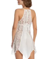 Linea Donatella Flower Child Sheer Lace Chemise Lingerie Nightgown