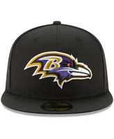 New Era Men's Black Baltimore Ravens Omaha 59FIFTY Fitted Hat