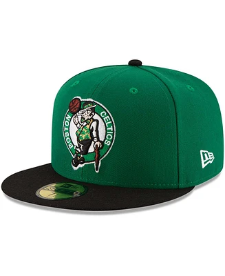 New Era Men's Boston Celtics Official Team Color 2Tone 59FIFTY Fitted Hat