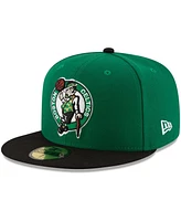 New Era Men's Boston Celtics Official Team Color 2Tone 59FIFTY Fitted Hat