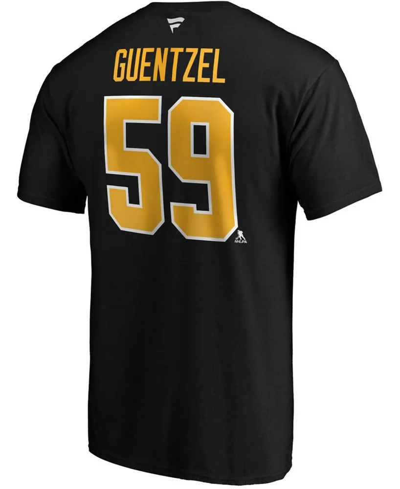 Fanatics Men's Pittsburgh Penguins Team Authentic Stack Name and Number T-Shirt - Jake Guentzel