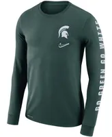 Nike Men's Green Michigan State Spartans Local Mantra Performance Long Sleeve T-Shirt