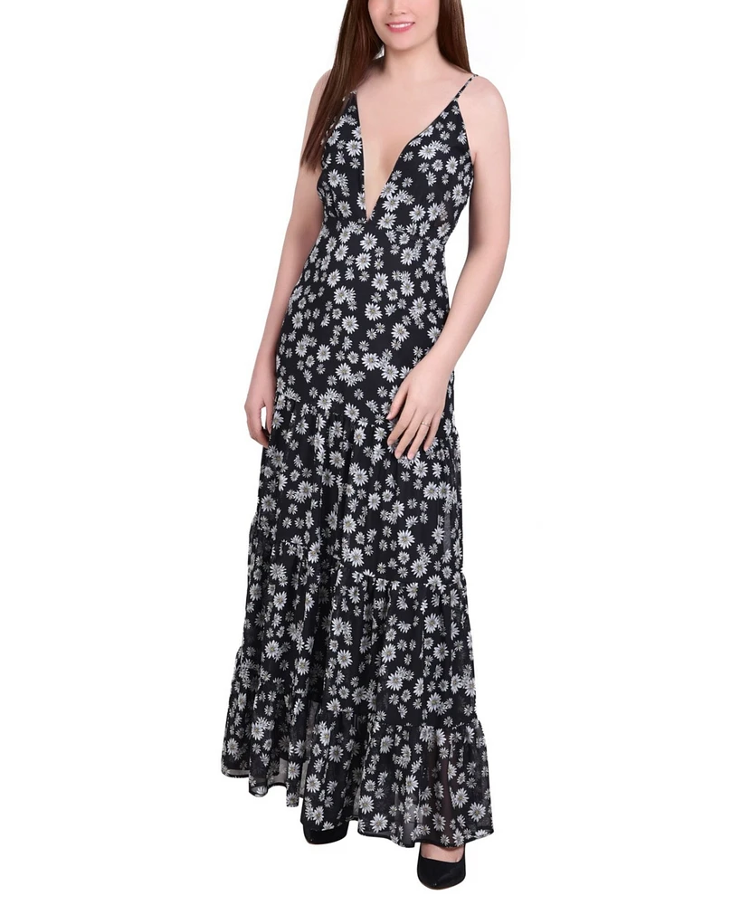 Women's Tiered Spaghetti Strap Maxi Dress
