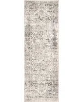 nuLoom Druzy CFDR05A 2'6" x 6' Runner Area Rug - Silver