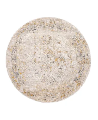 nuLoom Druzy CFDR05B 5' x 5' Round Area Rug - Gold