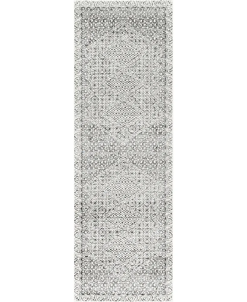 nuLoom Spring RZSP01A 2'6" x 6' Runner Area Rug - Silver