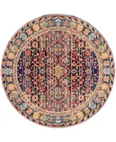 nuLoom Casablanca KKCB15A 5' x 5'3" Round Area Rug