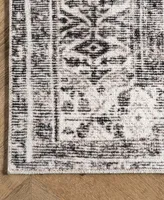 nuLoom Aurora HJAU03A Machine-Washable 5' x 8' Area Rug - Silver