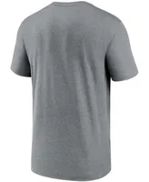 Men's Gray Atlanta Braves Wordmark Legend T-shirt