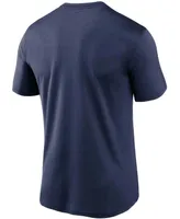 Men's Navy Milwaukee Brewers Wordmark Legend T-shirt