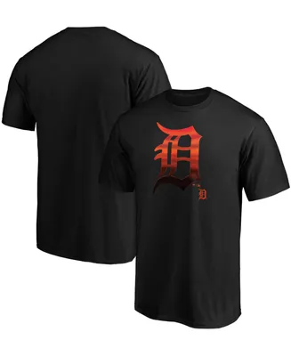 Men's Black Detroit Tigers Team Midnight Mascot T-shirt
