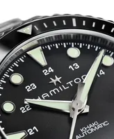 Hamilton Men's Swiss Automatic Khaki Navy Scuba Stainless Steel Bracelet Watch 43mm